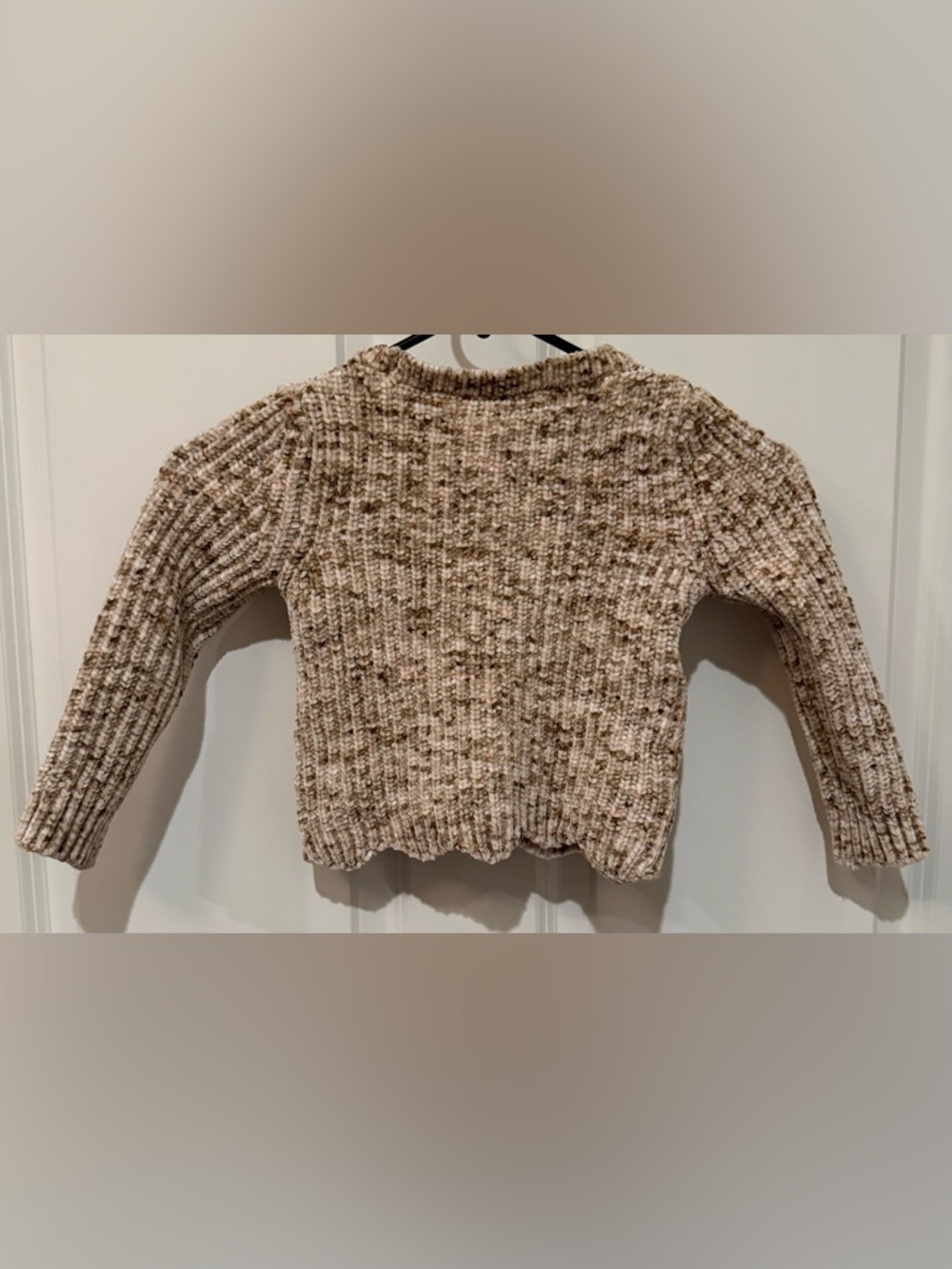 Design History Cream, Brown, & Pink Marled Ribbed Sweater - Picture 2 of 5